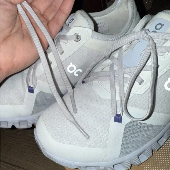 On Running Women's Sneakers - White and Blue - Picture 7 of 13